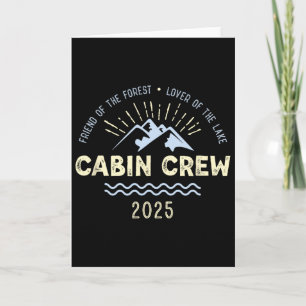 Cartão Equipe de Cabine 2025 Família Cabine de Montanha G