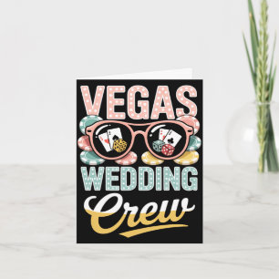 Cartão equipe de casamento de Vegas festa de despedida de
