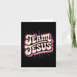 Cartão Equipe de Criança Jesus Família Correspondente Fé