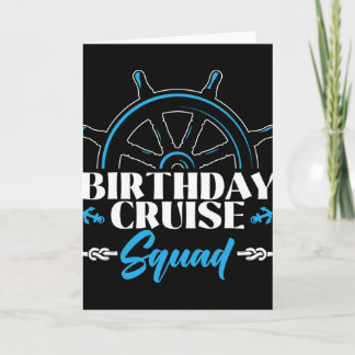 Cartão Equipe de Cruzeiro de Aniversário Cruising Barco G