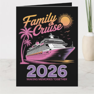 Cartão Equipe de Cruzeiro Familiar 2026 Viagem Correspond