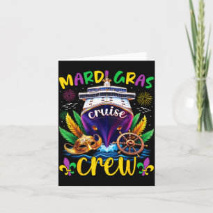Cartão Equipe de Cruzeiro Mardi Gras 2026 Mardi Gras Pa C