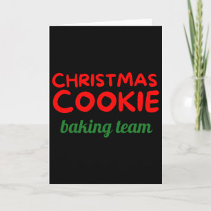 Cartão Equipe de Férias do Rei do Biscoito de Natal