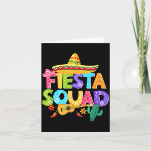 Cartão Equipe de festa cinco de maio família corresponden