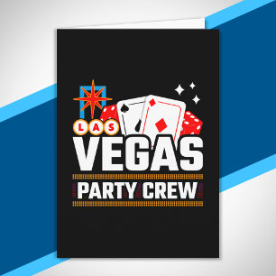 Cartão Equipe de Las Vegas - Esquadrão de Festa - Viagem