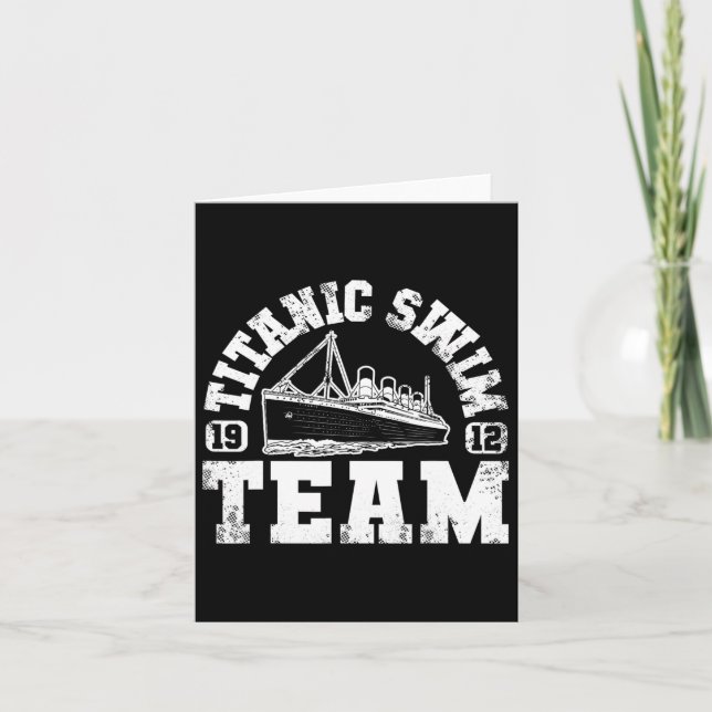 Cartão Equipe De Natações Titanista - Nadação Engraçada E (Frente)