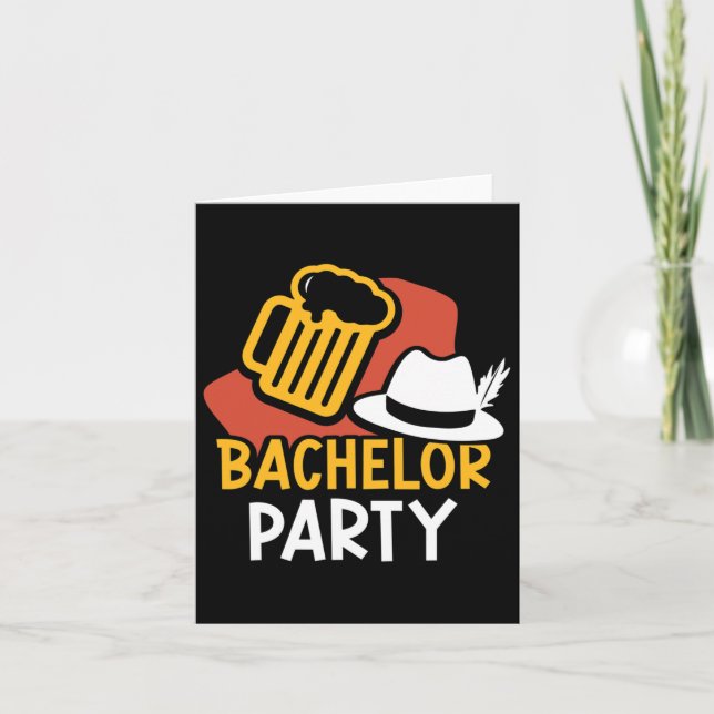 Cartão Equipe de noiva do partido Bachelor (Frente)