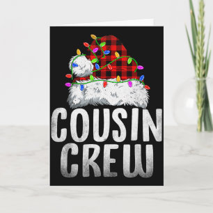 Cartão Equipe de Primo de Natal Papai Noel Xmas Família C