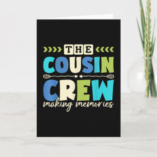 Cartão Equipe de Primos 2025 Criando Memórias Férias em F