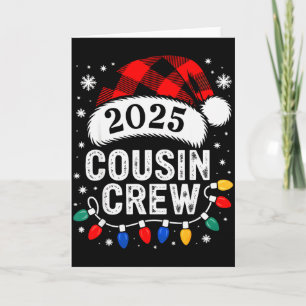 Cartão Equipe de Primos de Natal 2025 Família de Natal Co