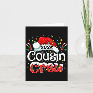 Cartão Equipe de Primos Natal Luzes de Natal Família Comb