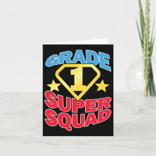 Cartão Equipe de Super-Heróis Super Esquadrão - Equipe de
