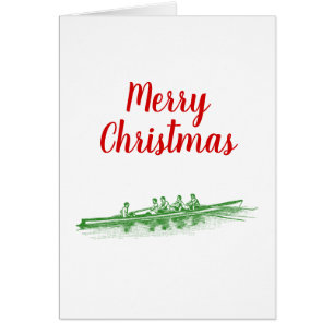 Cartão Equipe de Tripulação Verde Desportiva Água