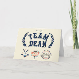 Cartão Equipe Dean Gilmore Girls Design