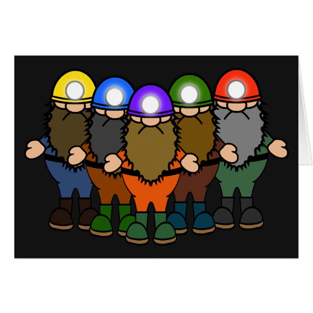 Cartão Equipe do homem das cavernas de Yampi (Frente Horizontal)