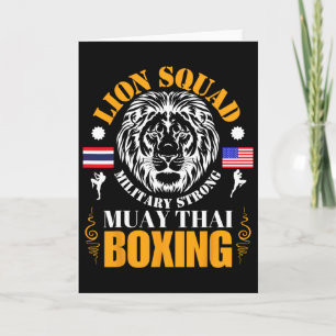 Cartão Equipe do Leão Tailândia Kickboxing Muay Thai Mma 
