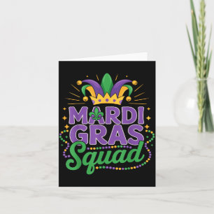 Cartão Equipe do Mardi Gras Grupo Correspondente Cruzeiro