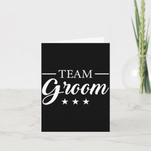 Cartão Equipe do noivo festa de despedida de solteiro equ