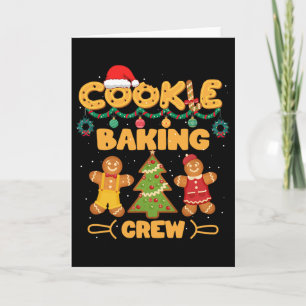 Cartão Equipe do Rei do Biscoito Natal Família Correspond