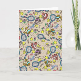 Cartão Equipe galões do tênis com envelope