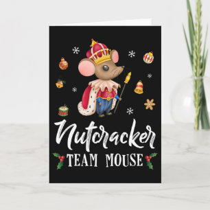 Cartão Equipe Mouse Nutcracker Dança de Natal Diversão So