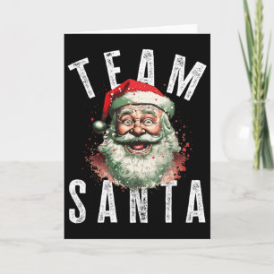 Cartão Equipe Papai Noel Natal Divertido Xmas Papai Noel