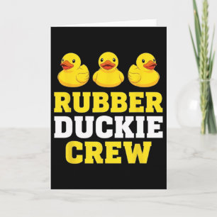 Cartão Equipe Rubber Duckie Aproveitando as Férias no Nav