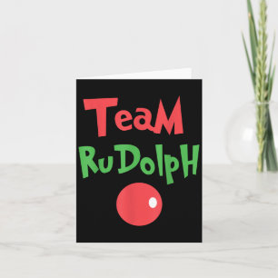 Cartão Equipe Rudolph - Rudolph O Veado De Nariz Vermelho