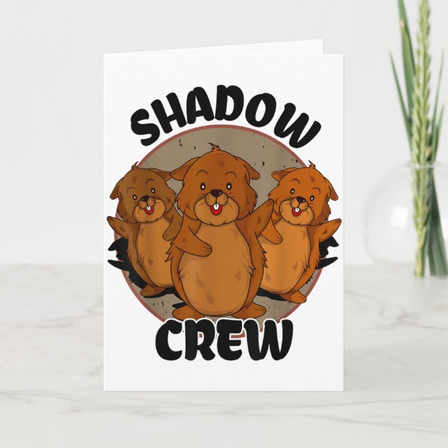 Cartão Equipe Shadow Crew Groundhog Day 2024  (Frente)