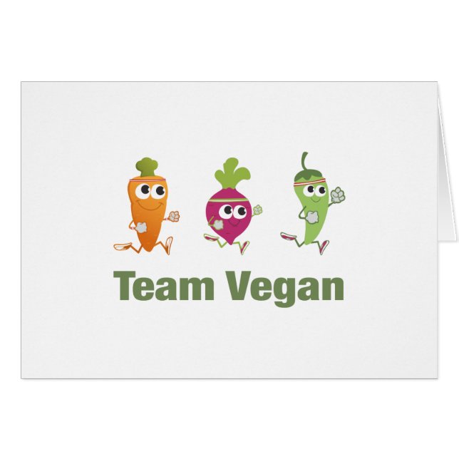 Cartão Equipe Vegan (Frente horizontal)