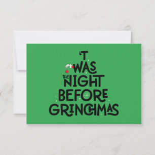 Cartão Era a Noite Antes do Grinchmas