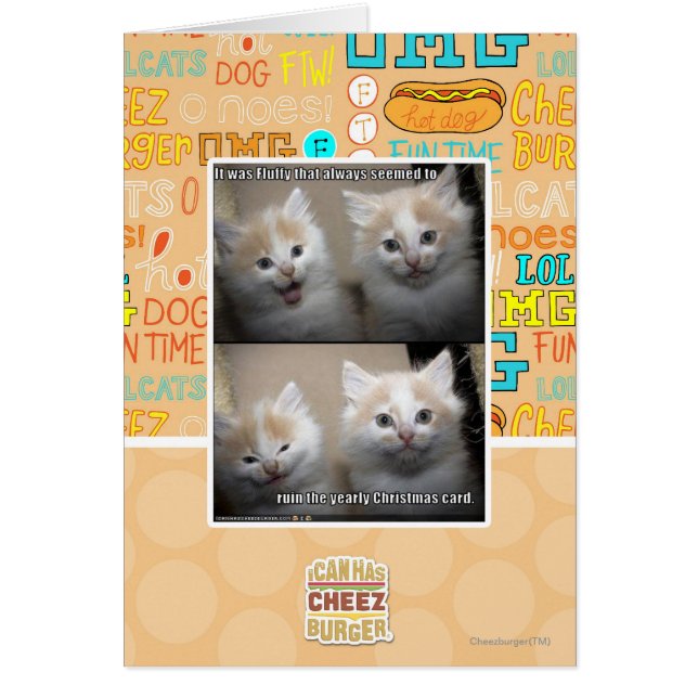 Cartão Era Fluffy (Frente)