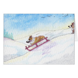 Cartão Era um diabo da velocidade