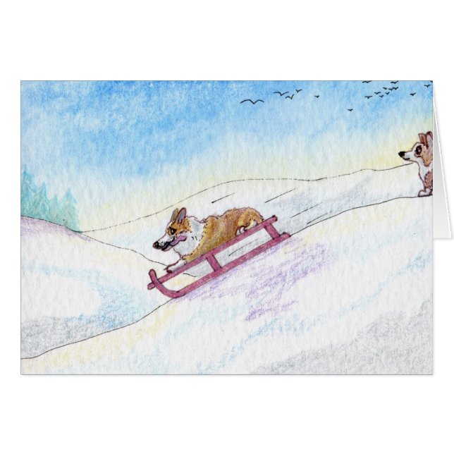 Cartão Era um diabo da velocidade (Frente Horizontal)