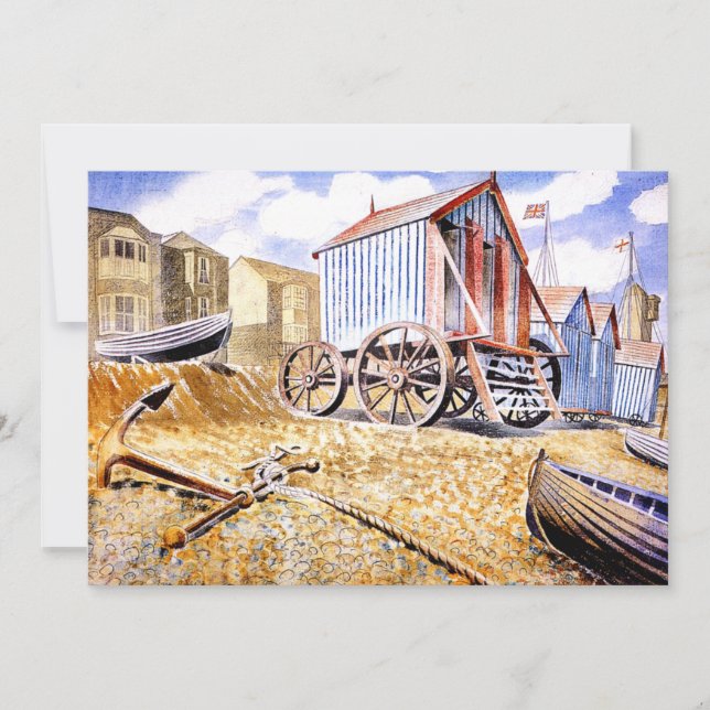 Cartão Eric Ravilious - Adelburgh (Frente)