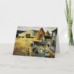 Cartão Eric Ravilious - Furlongs