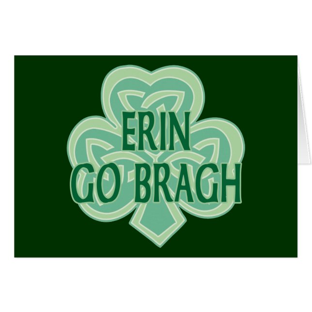 Cartão Erin vai Bragh (Frente Horizontal)