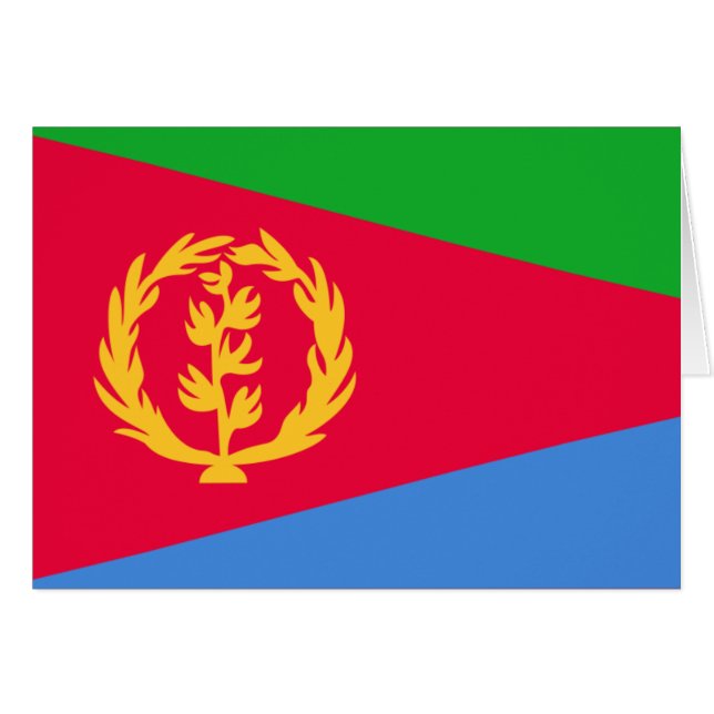 Cartão eritrea (Frente Horizontal)