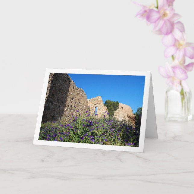 Cartão Ermida de Santa Bárbara, Retrato Floral, Espanha (Orquídea)