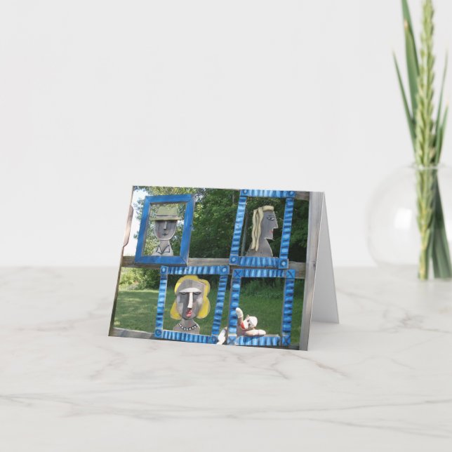 Cartão Ernie the Sock Monkey As Art Note Card (Frente)