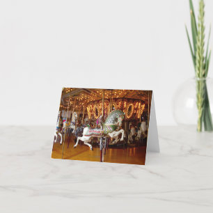 Cartão Ernie the Sock Monkey Carousel Note Card