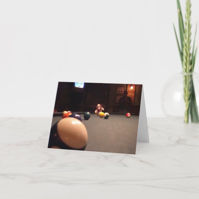 Cartão Ernie the Sock Monkey Piscina Hall Note Card (Frente)