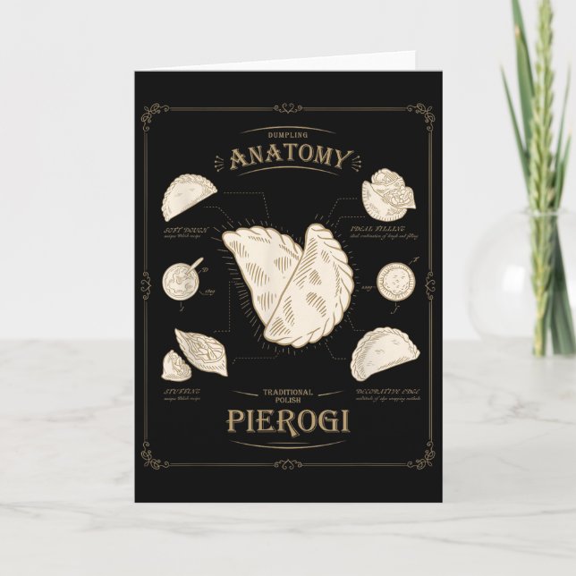 Cartão Erogi Dumpling Anatomia Camisa Lish Receita Única, (Frente)