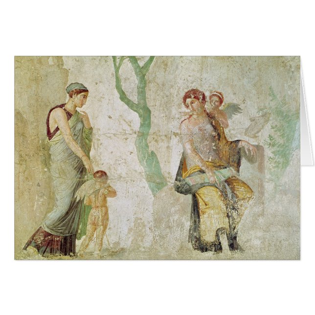 Cartão Eros que está sendo punido na presença do Afrodite (Frente Horizontal)