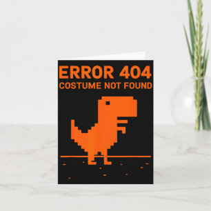 Cartão Erro 404 Fantasia Não Encontrada Programador Diver