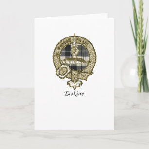 Cartão Erskine Clan Crest