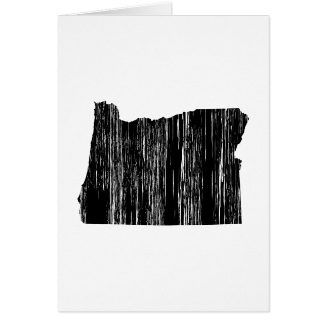 Cartão Esboço afligido do estado de Oregon (Frente)