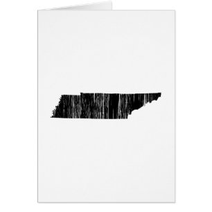 Cartão Esboço afligido do estado de Tennessee