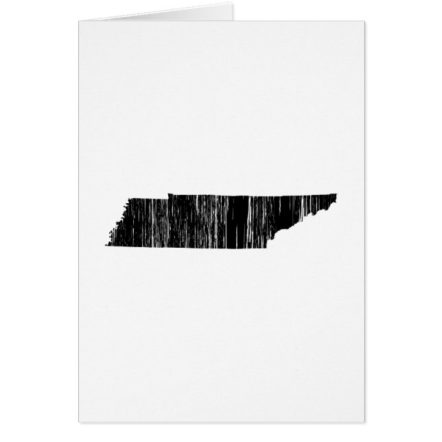 Cartão Esboço afligido do estado de Tennessee (Frente)