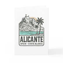 Esboço de Alicante Castelo de Santa Bárbara Costa 